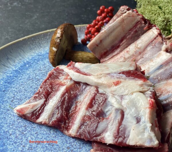 Rotwild Rippenknochen 1 kg